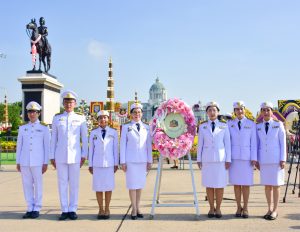พิธีวางพวงมาลาเนื่องในวันคล้ายวันสวรรคตของ พระบาทสมเด็จพระจุลจอมเกล้าเจ้าอยู่หัว รัชกาลที่ 5 ในวันจันทร์ที่ 23 ตุลาคม 2566
